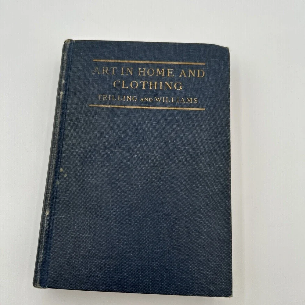 Art in Home and Clothing 1928 Trilling Williams Deco Flapper Dress History Book